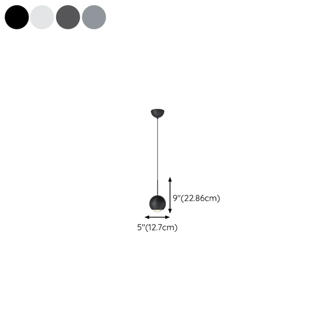 Modern Globe Dimmable LED Pendant Light for Bedroom | homeyfad