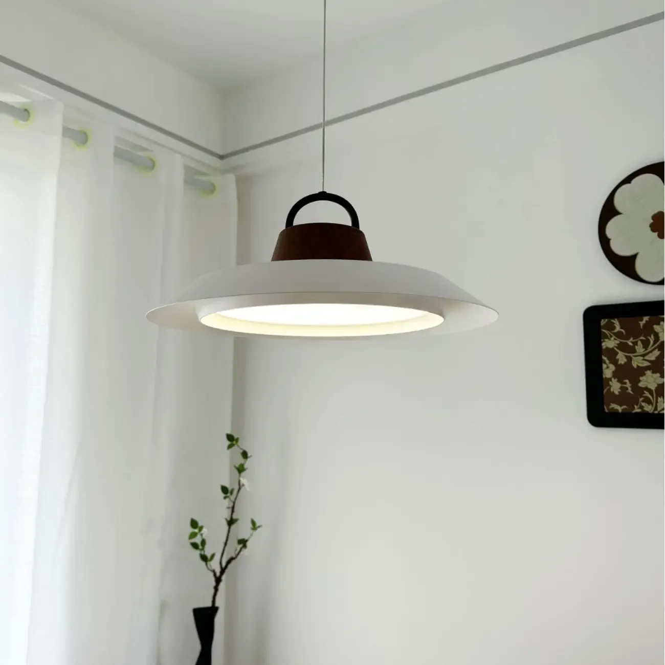 Modern Dimmable LED Pendant Light Adjustable Height for Kitchen Image - 2