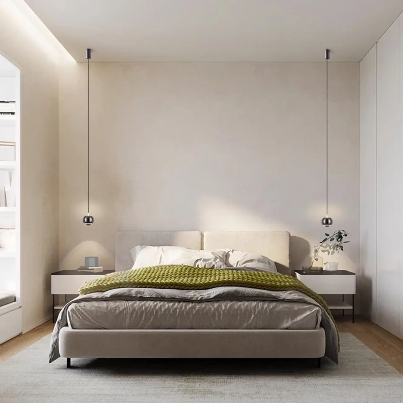 Modern 2-Light Metal Glass Globe LED Pendant Light Image - 1 | homeyfad