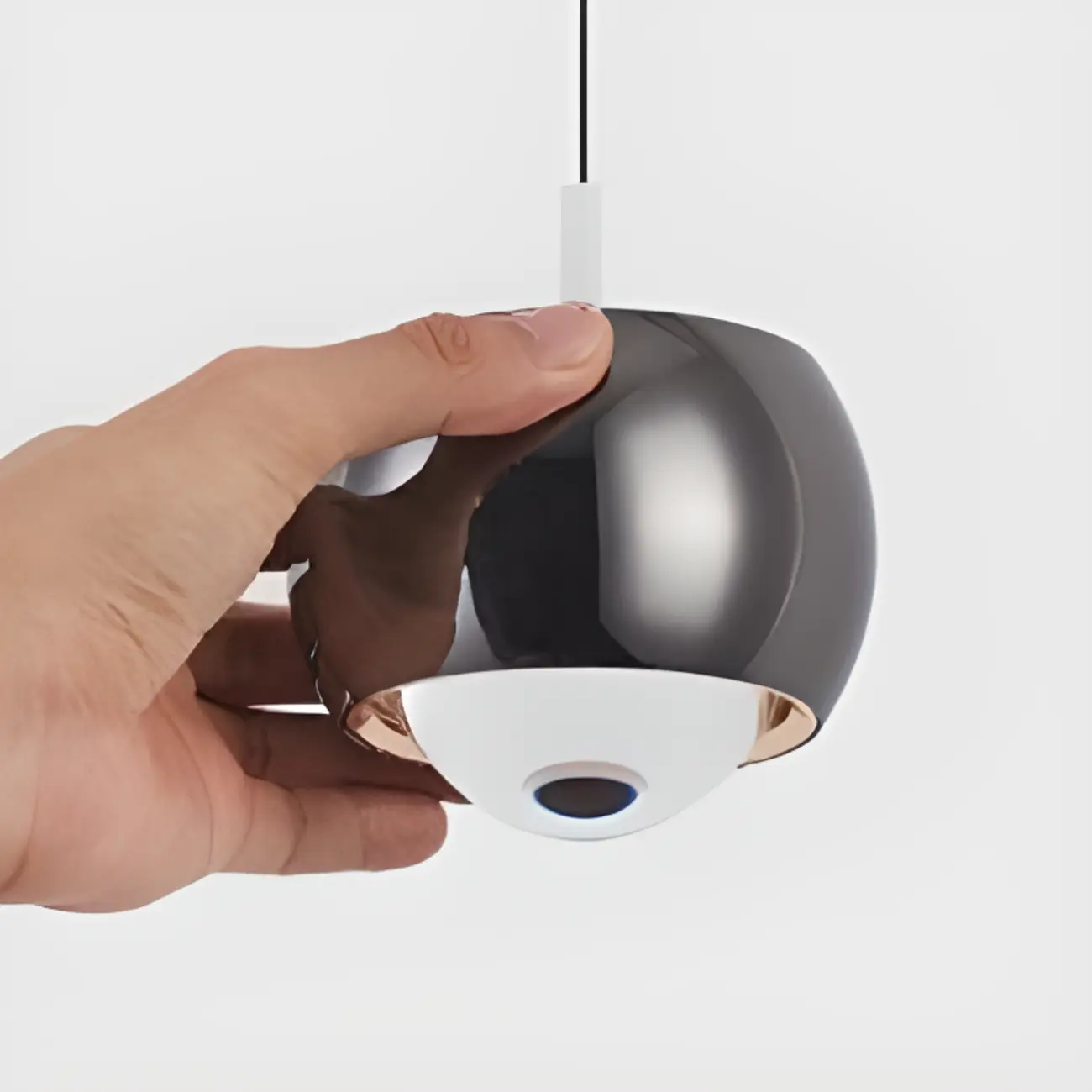 Modern 2-Light Metal Glass Globe LED Pendant Light Image - 6 | homeyfad