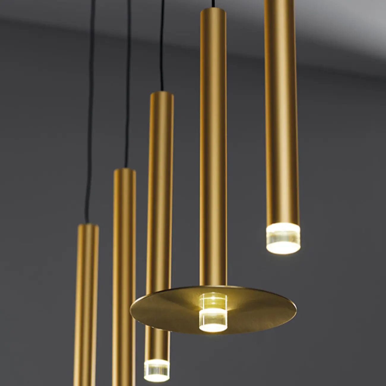Modern Gold LED Pendant Light for Dining Room Image - 9 | homeyfad