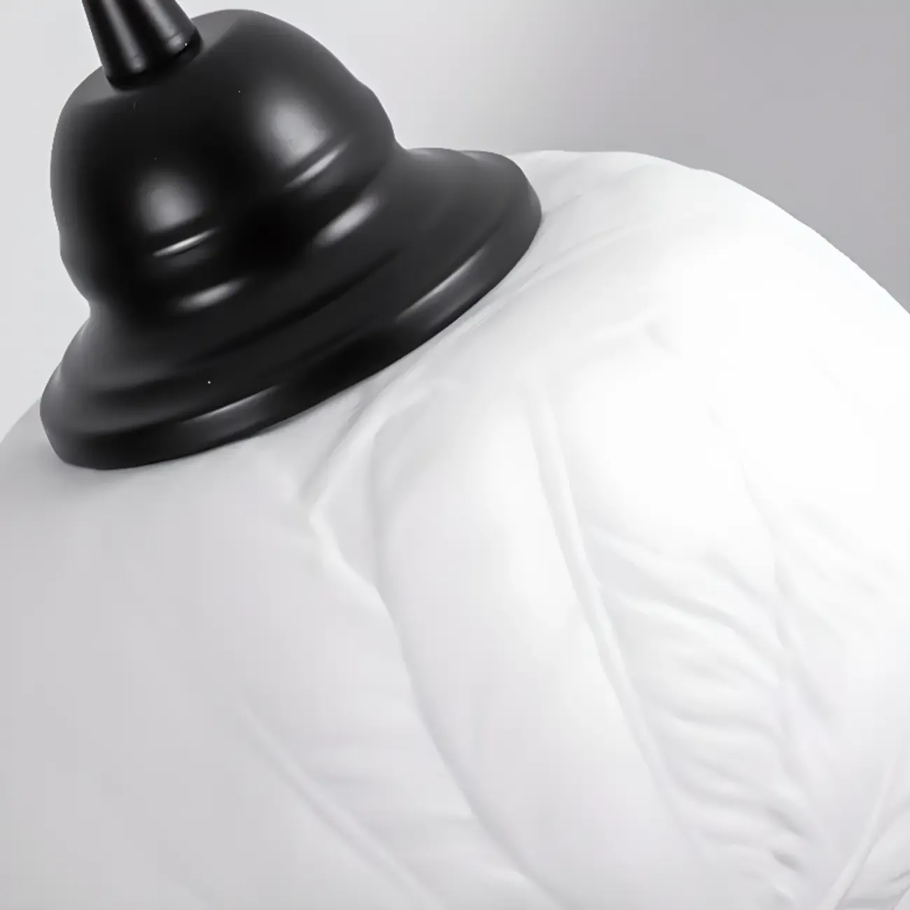 Modern White Ceramic Pendant Light Adjustable Height for Kitchen Image - 5