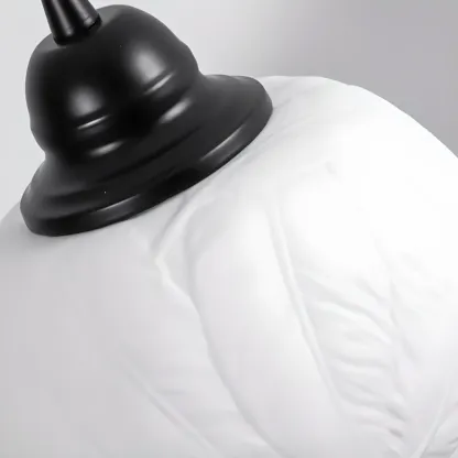 Modern White Ceramic Pendant Light Adjustable Height for Kitchen Image - 5