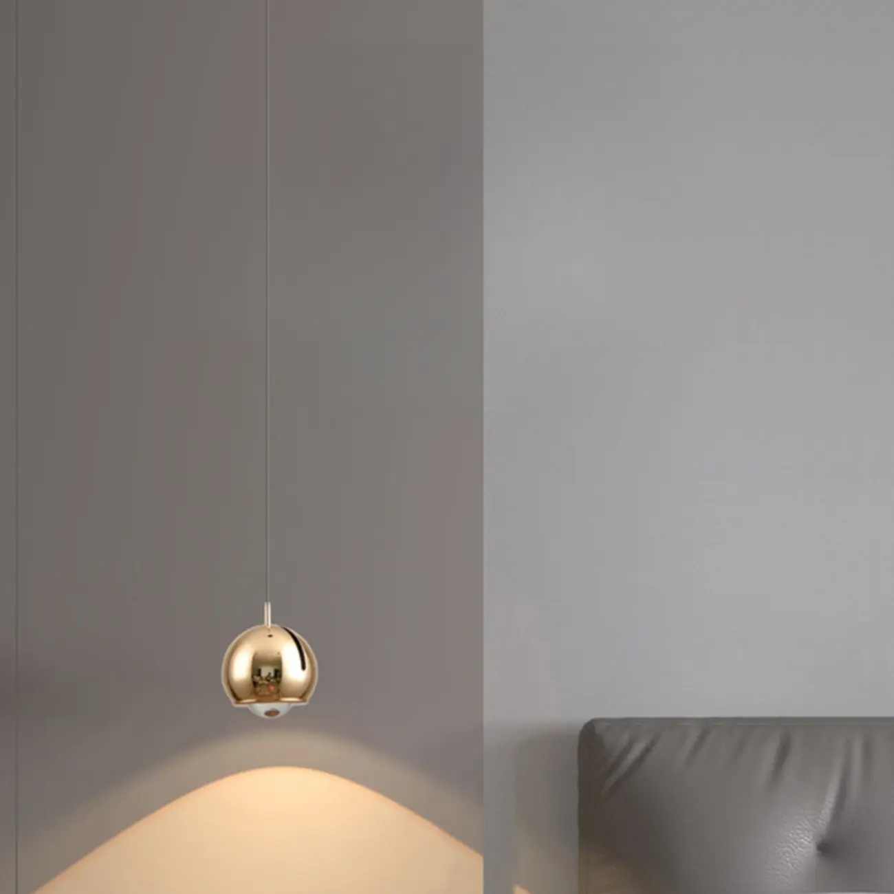 Modern Chrome Metal Dimming Globe Pendant Light Image - 3 | homeyfad