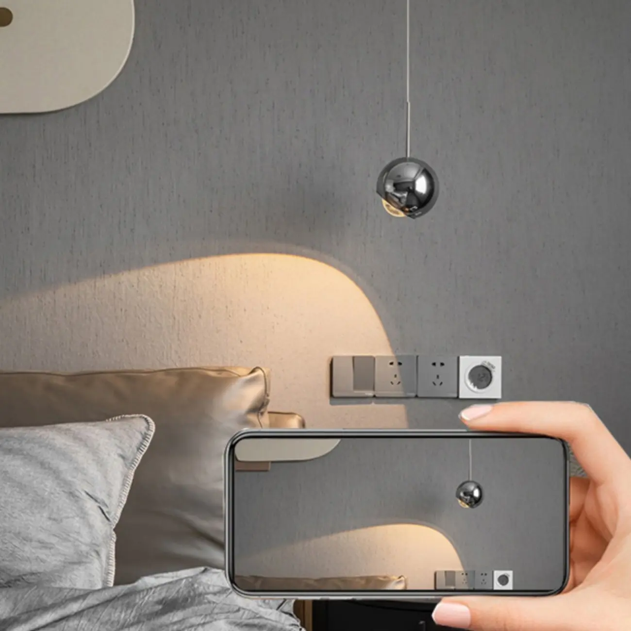 Modern Chrome Metal Dimming Globe Pendant Light Image - 4 | homeyfad