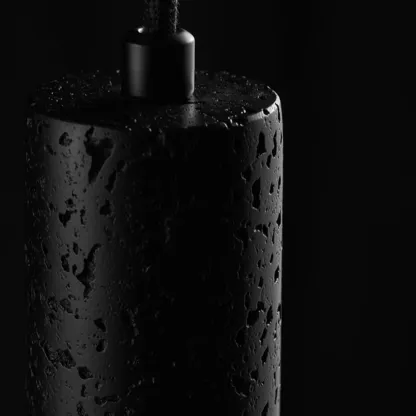 Stylish Mini Black Stone Pendant Light for Kitchen Island Image - 6