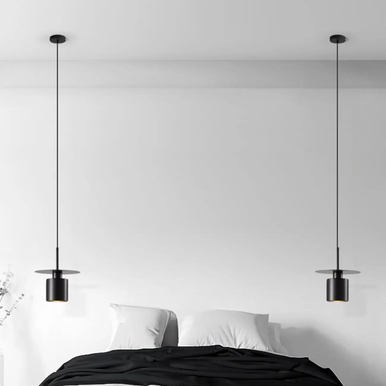 Modern Black Metal Geometric Pendant Light Image - 1 | homeyfad