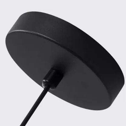 Modern Black Metal Geometric Pendant Light Image - 6