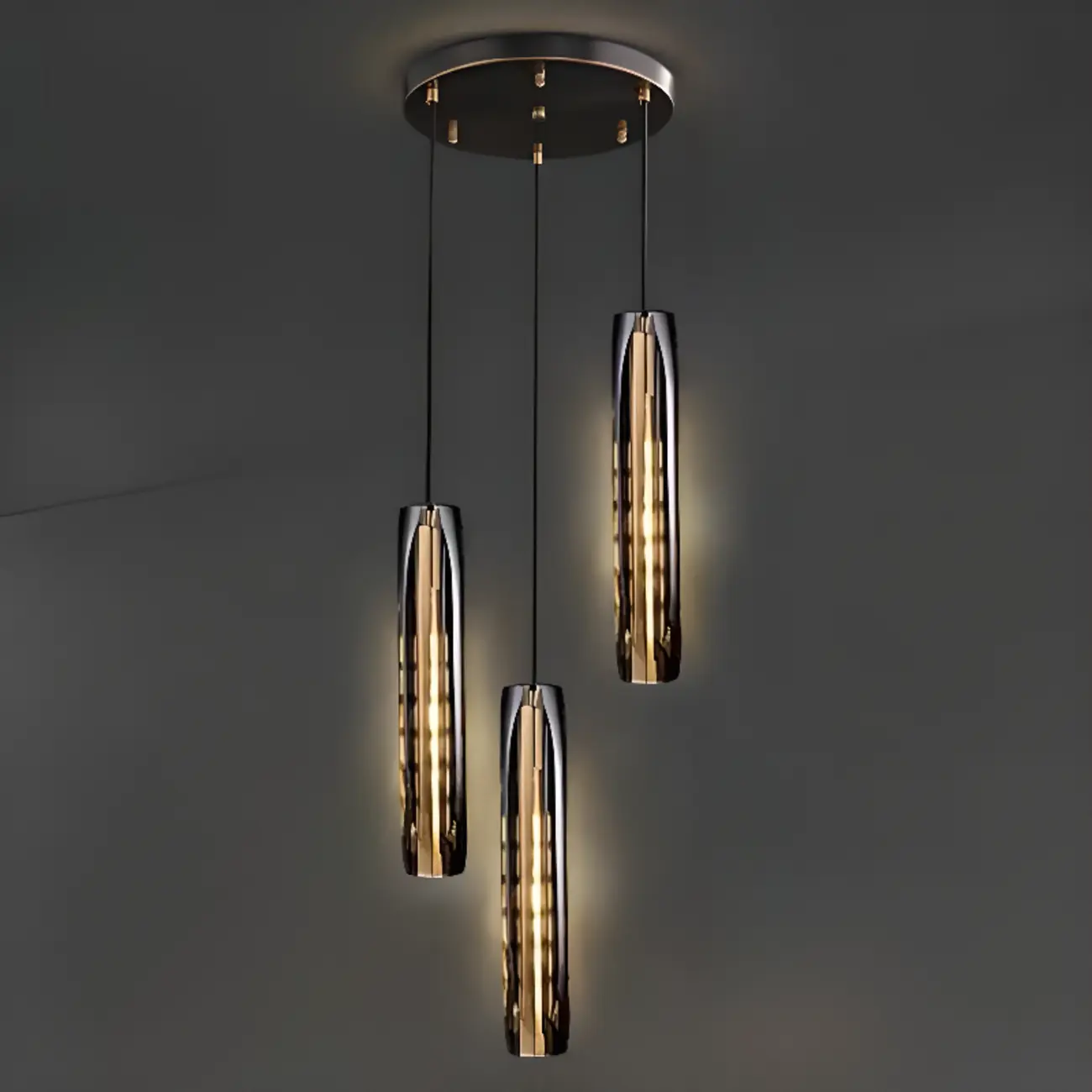 Modern Cylinder Crystal Pendant Light LED for Kitchen Dining Image - 7 | homeyfad