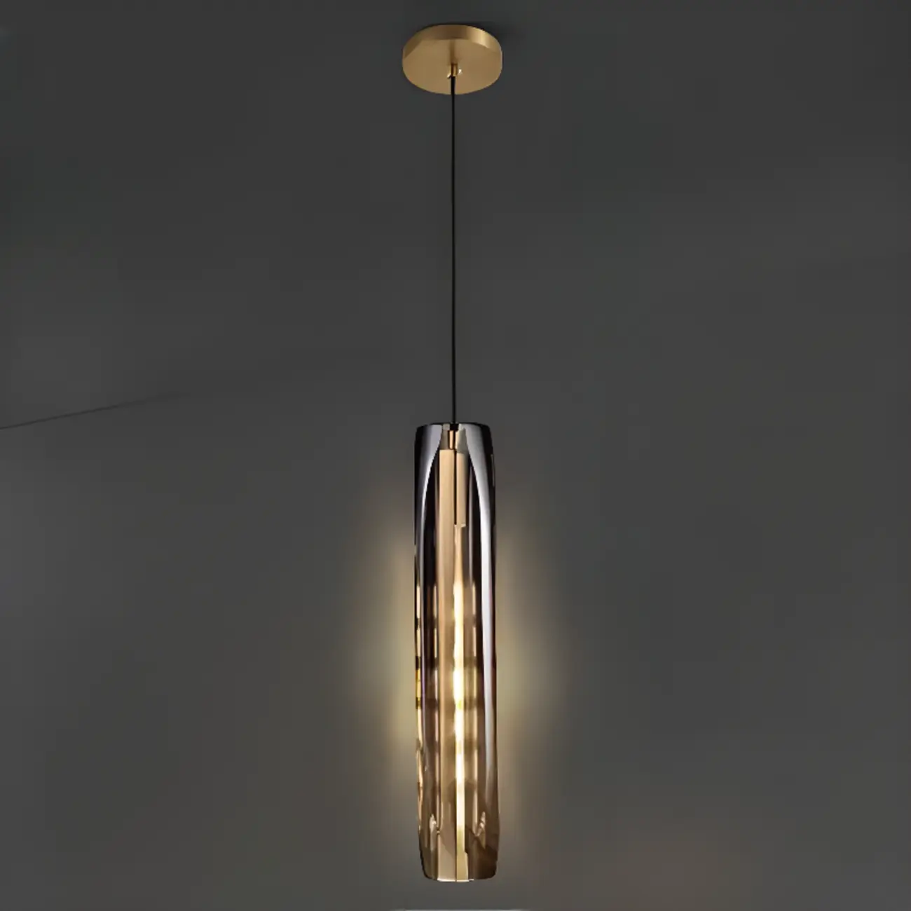 Modern Cylinder Crystal Pendant Light LED for Kitchen Dining Image - 13 | homeyfad