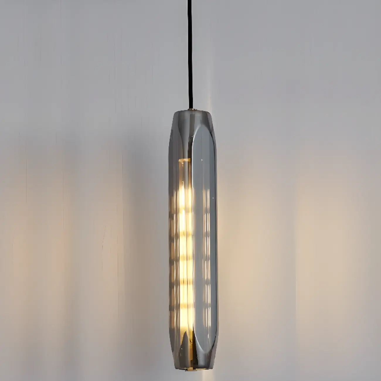 Modern Cylinder Crystal Pendant Light LED for Kitchen Dining Image - 14 | homeyfad
