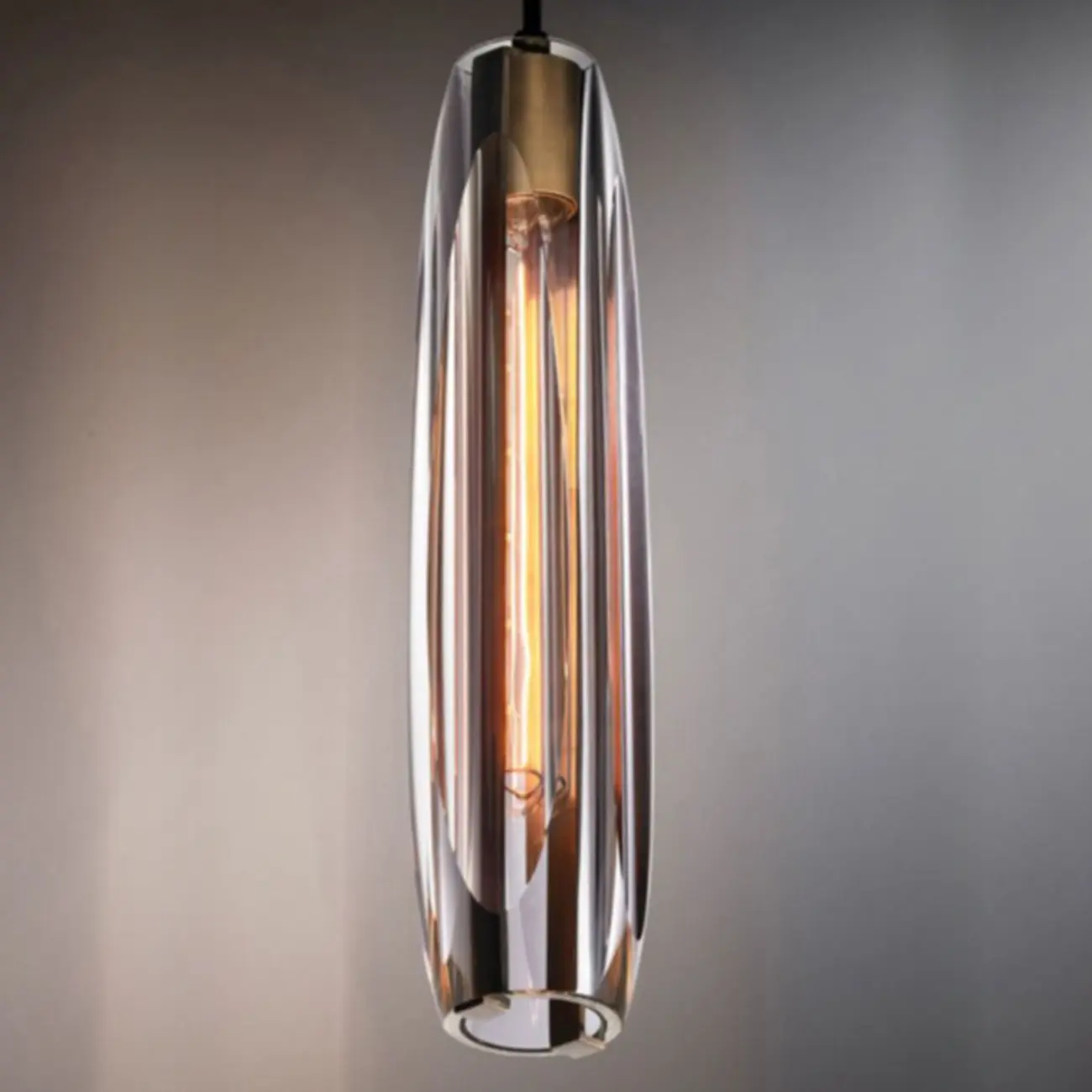 Modern Cylinder Crystal Pendant Light LED for Kitchen Dining Image - 16 | homeyfad