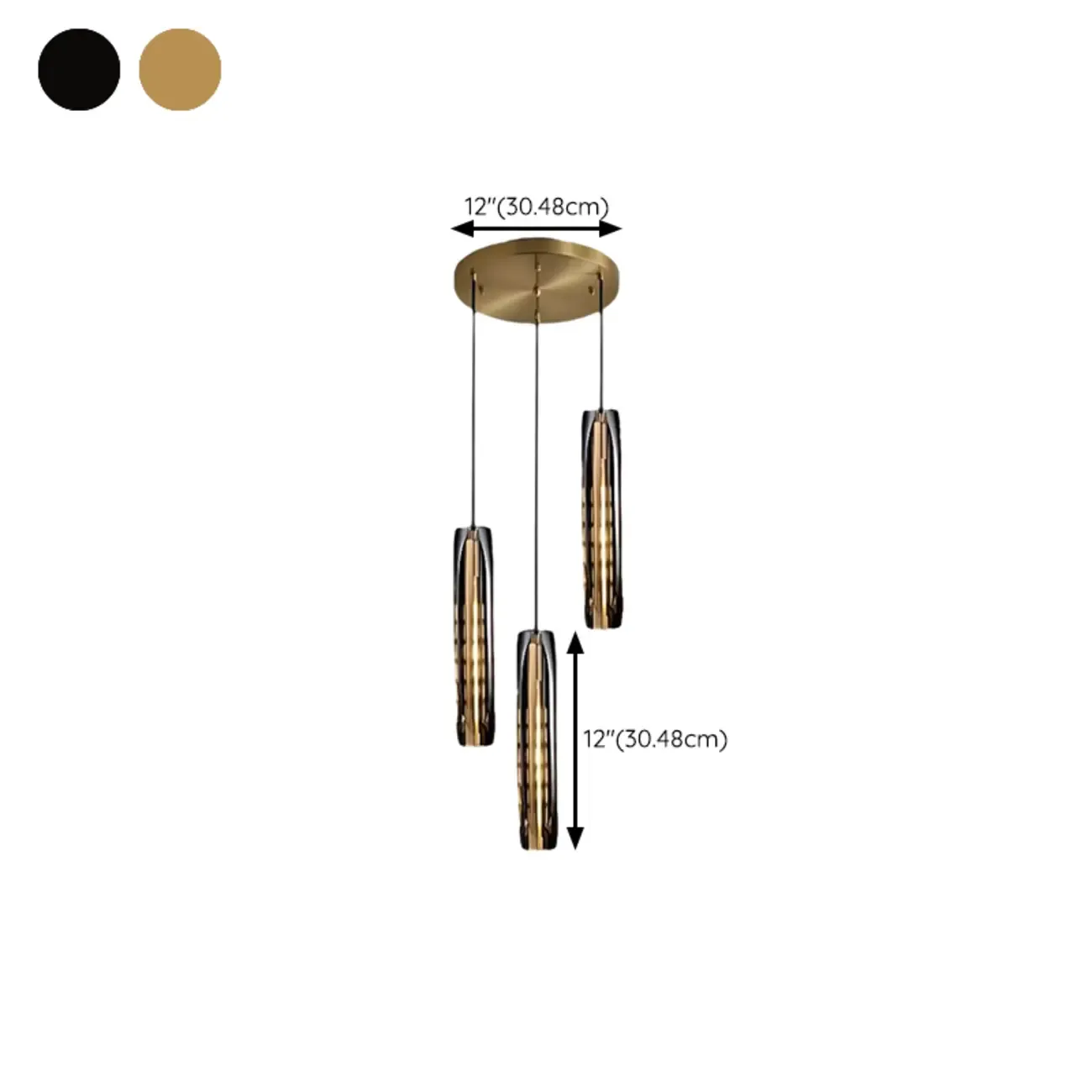 Modern Cylinder Crystal Pendant Light LED for Kitchen Dining Image - 18