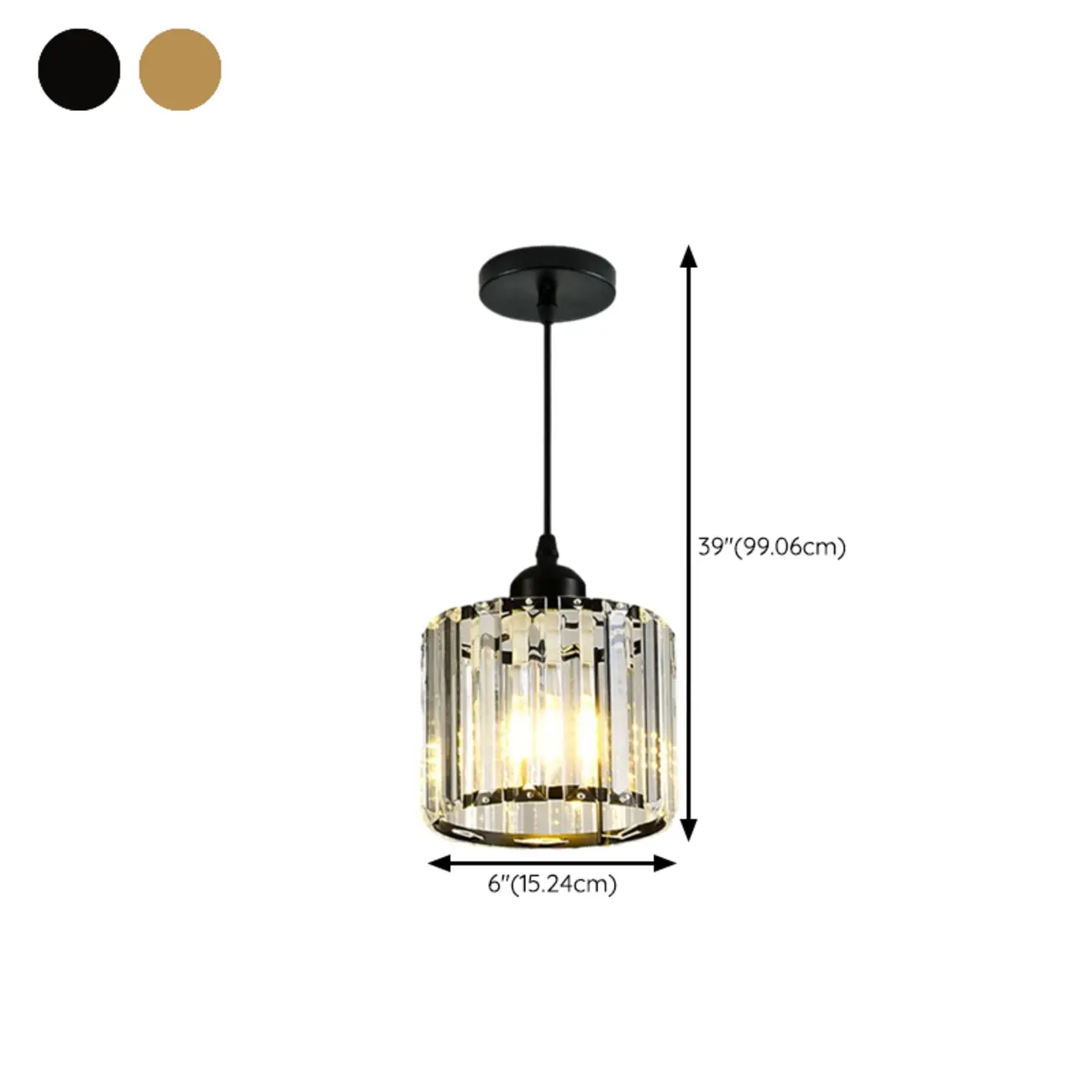  Art Deco Gold Metal Crystal Geometric Pendant Light #size | homeyfad