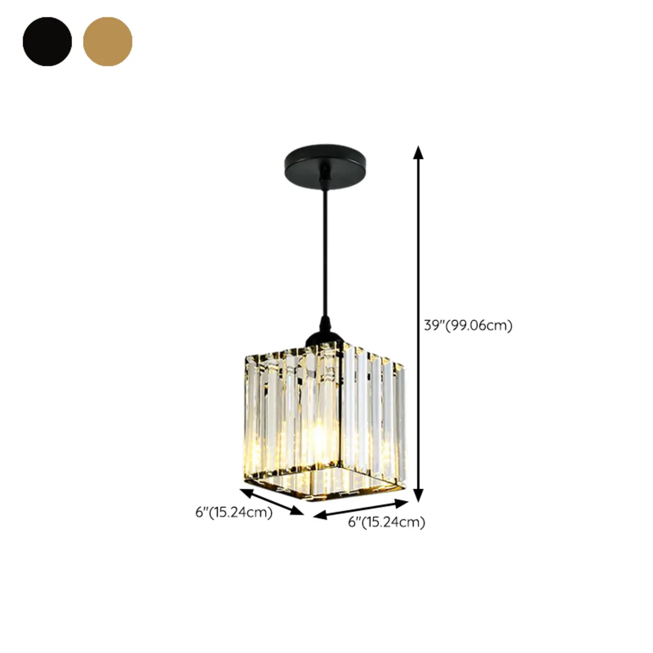  Art Deco Gold Metal Crystal Geometric Pendant Light Image - 16 | homeyfad