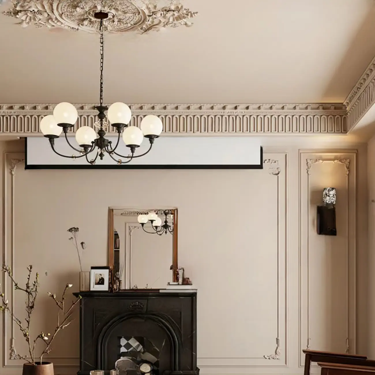 Black Glass Branch Crystal Chandelier Classic Design Image - 3 | homeyfad