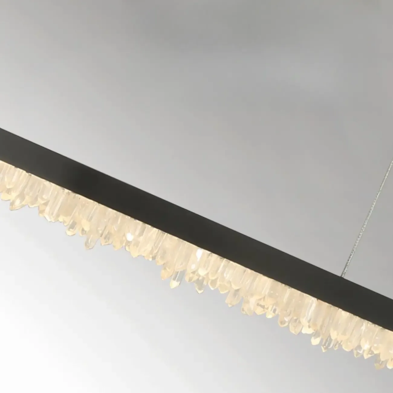 Modern Crystal Kitchen Island Light Dimmable LED for Dining Image - 6