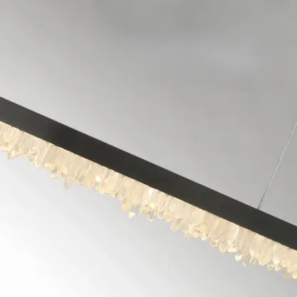 Modern Crystal Kitchen Island Light Dimmable LED for Dining Image - 6