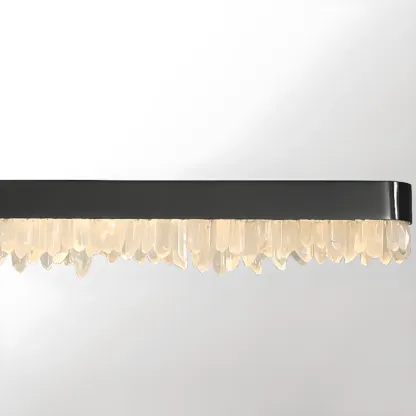 Modern Crystal Kitchen Island Light Dimmable LED for Dining Image - 7