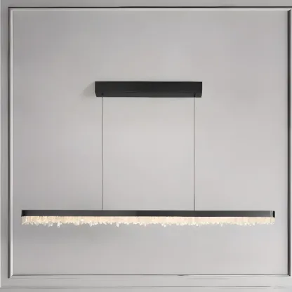 Modern Crystal Kitchen Island Light Dimmable LED for Dining Image - 9