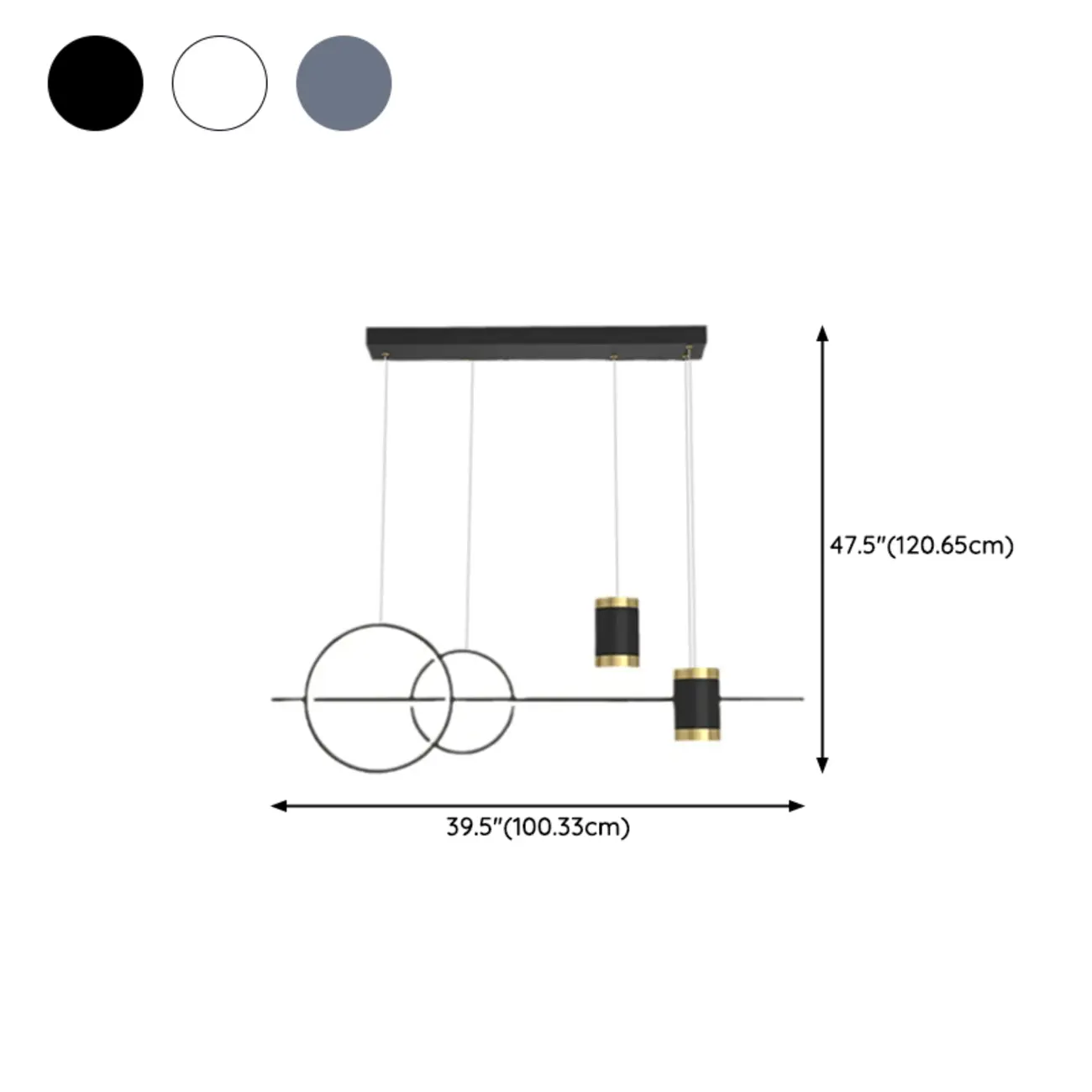 Stylish LED Metal Linear Island Light Adjustable for Dining Area | homeyfad