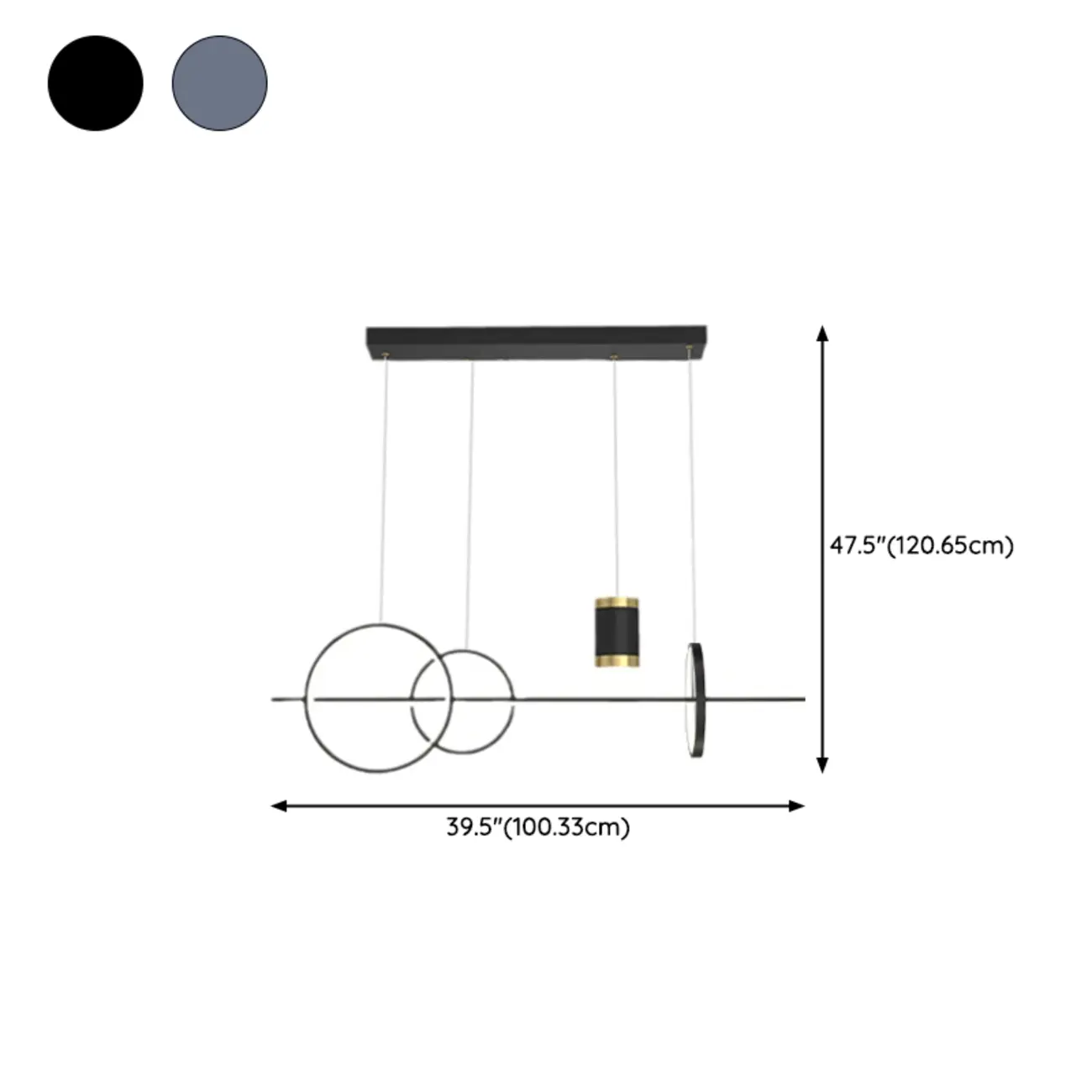 Stylish LED Metal Linear Island Light Adjustable for Dining Area | homeyfad