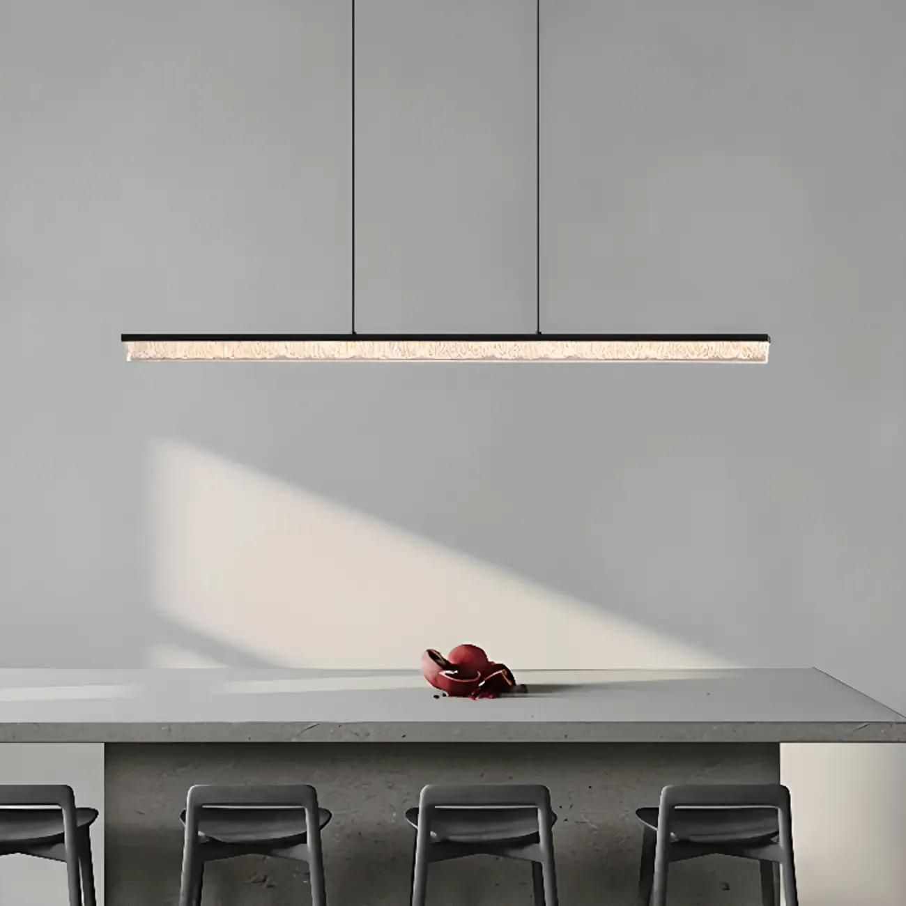 Modern Rectangle Dimmable LED Kitchen Island Pendant Lighting Image - 1