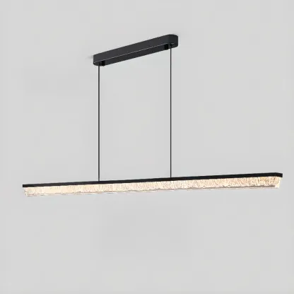 Modern Rectangle Dimmable LED Kitchen Island Pendant Lighting Image - 8