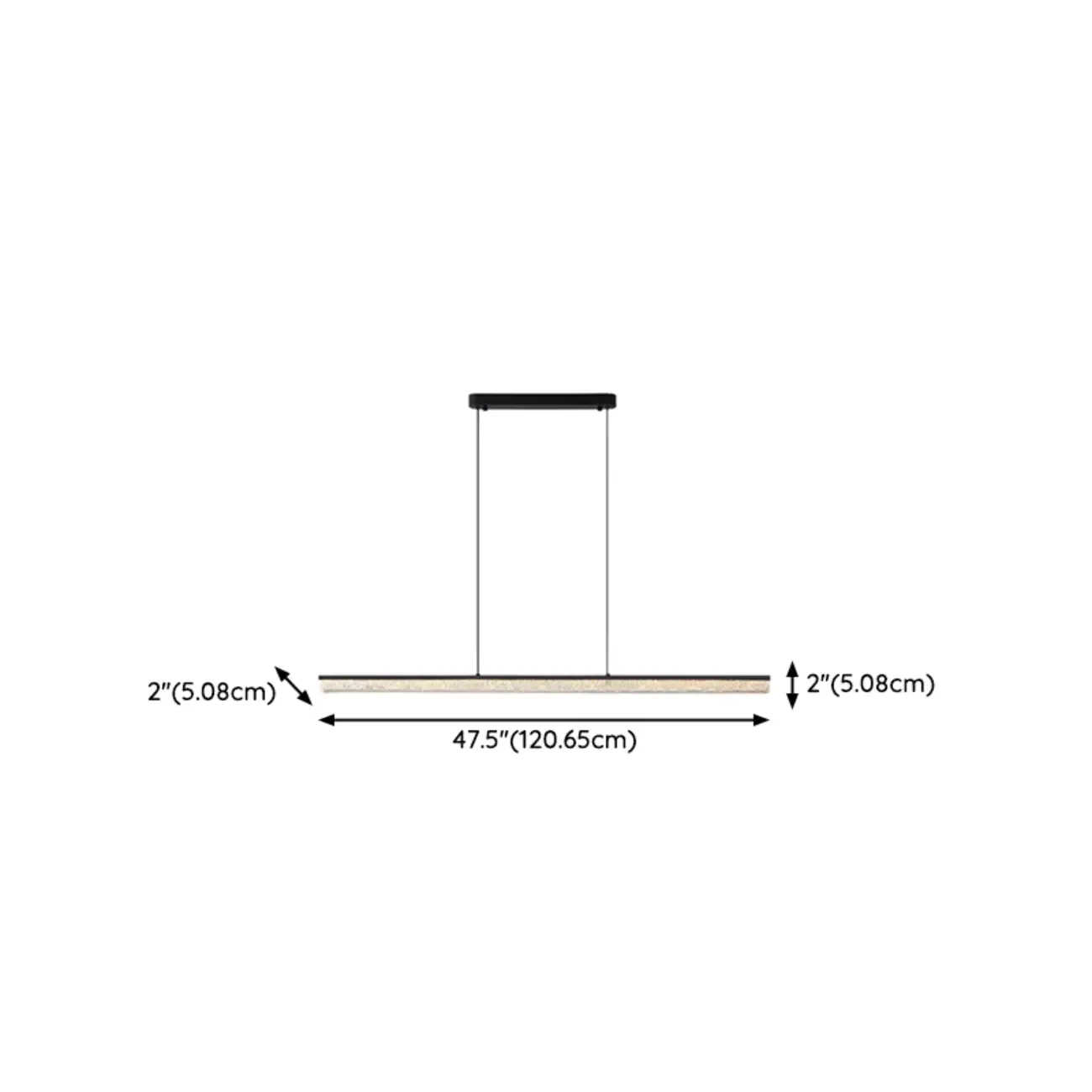 Modern Rectangle Dimmable LED Kitchen Island Pendant Lighting Image - 15