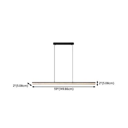 Modern Rectangle Dimmable LED Kitchen Island Pendant Lighting Image - 16