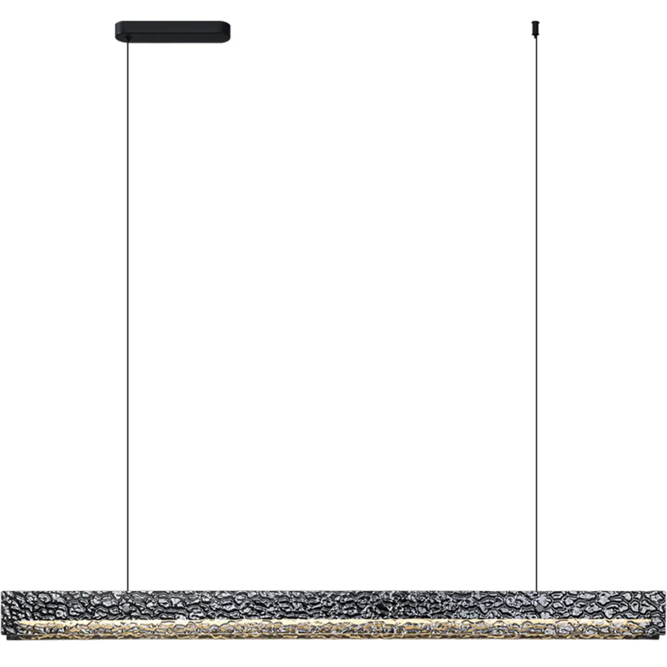 Modern Black Rectangular Dimmable LED Island Light for Dining Image - 5 | homeyfad