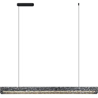 Modern Black Rectangular Dimmable LED Island Light for Dining Image - 5