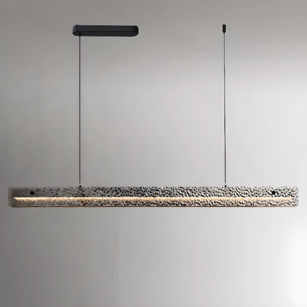 Modern Black Rectangular Dimmable LED Island Light for Dining Image - 12 | homeyfad