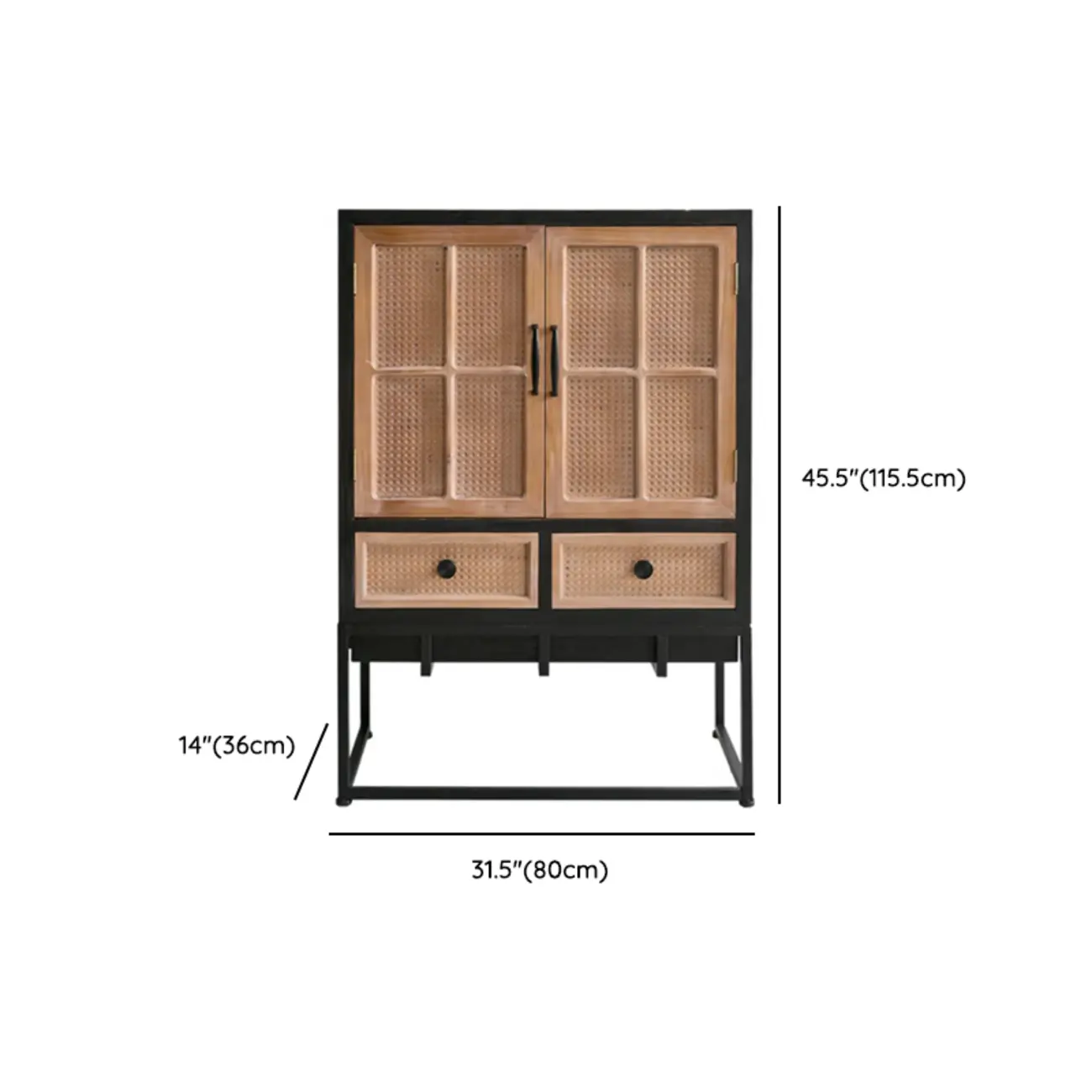 Rustic Multi-Color Wooden Bookcase with Drawers Image - 14 | homeyfad