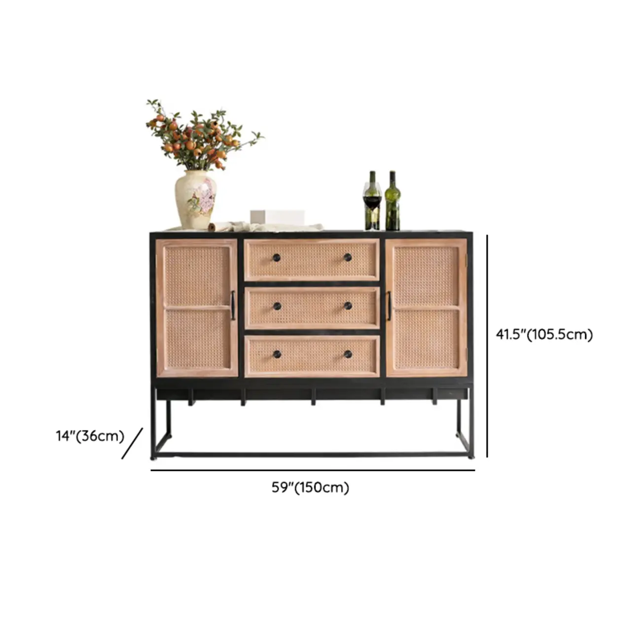 Rustic Multi-Color Wooden Bookcase with Drawers Image - 15 | homeyfad