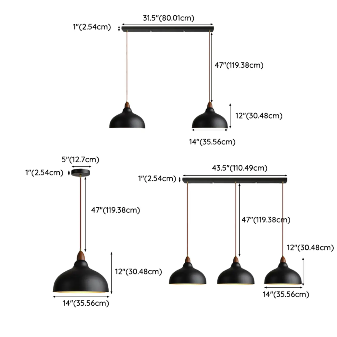 Modern Adjustable Metal Pendant Light for Dining Image - 6 | homeyfad