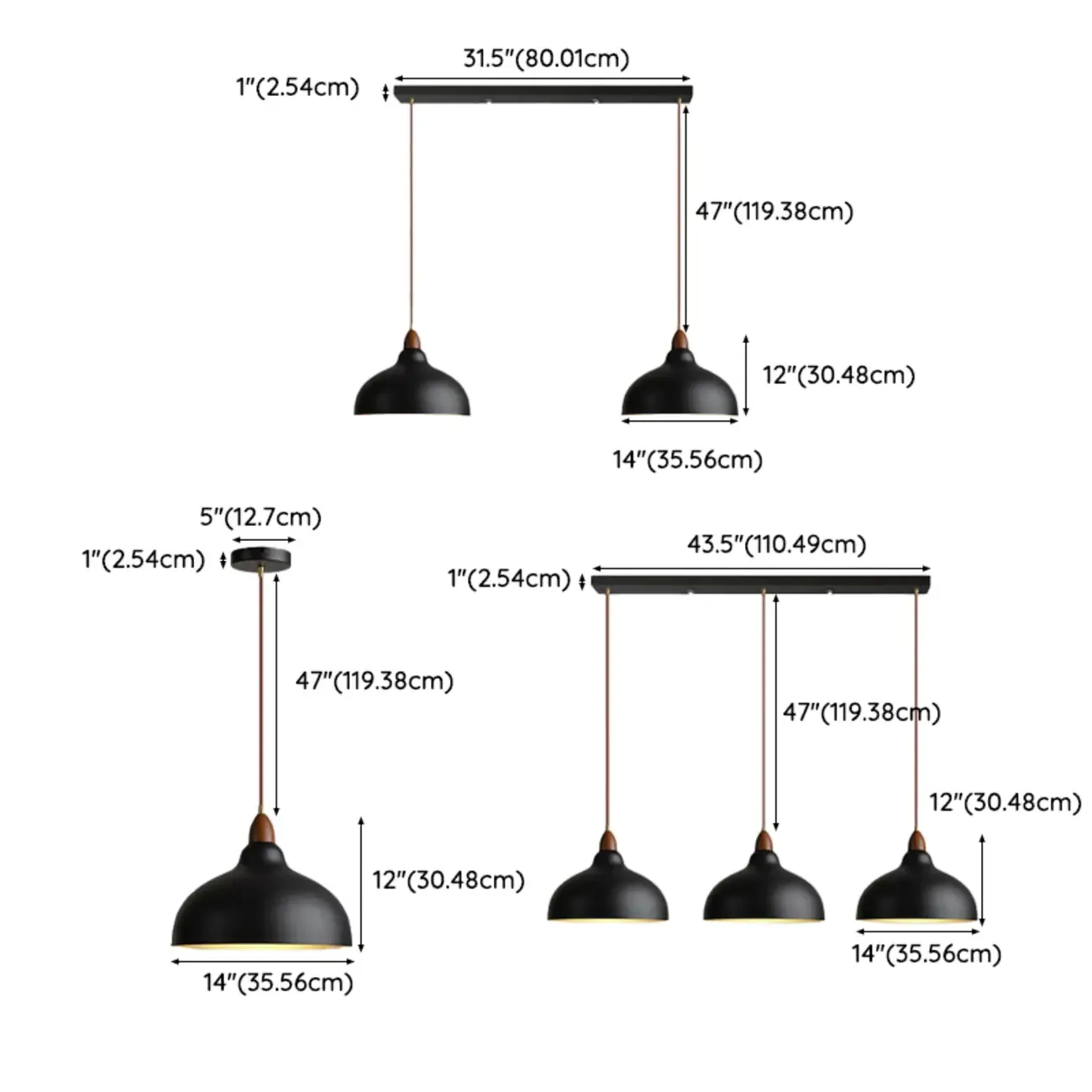 Modern Adjustable Metal Pendant Light for Dining Image - 6