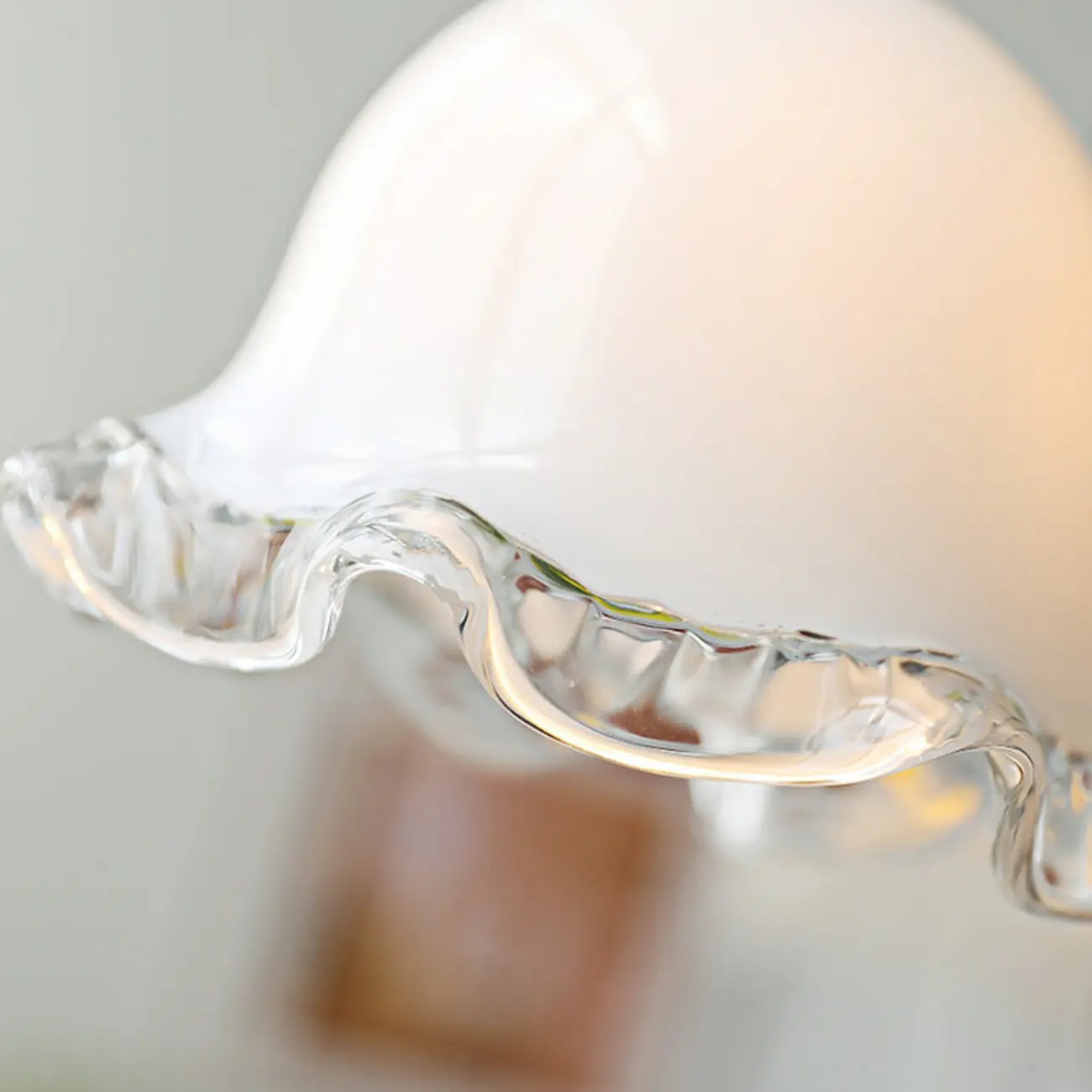 Elegant White Floral Glass Kitchen Pendant Light Image - 10 | homeyfad