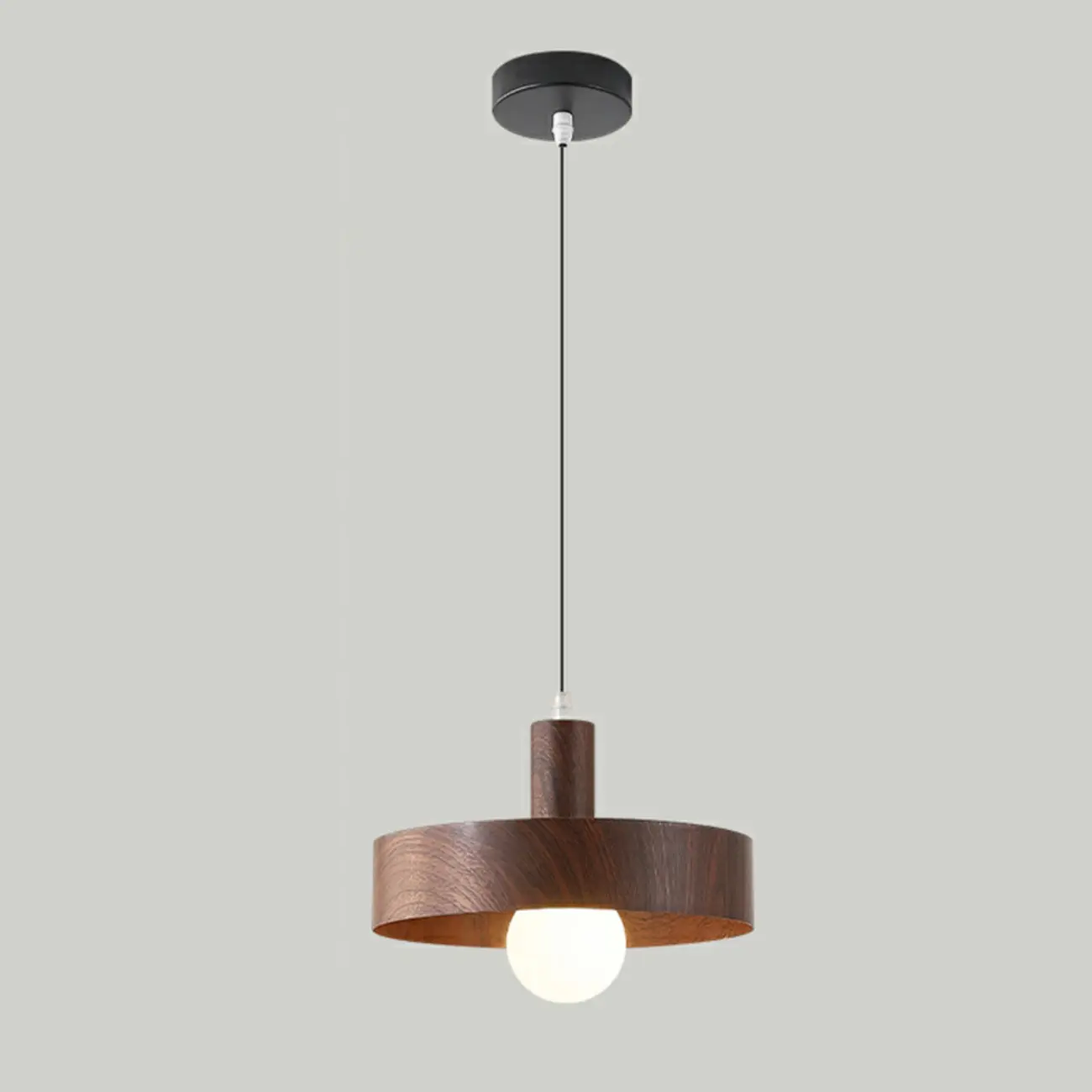 Modern Wood Color Pendant Light for Kitchen Image - 5 | homeyfad