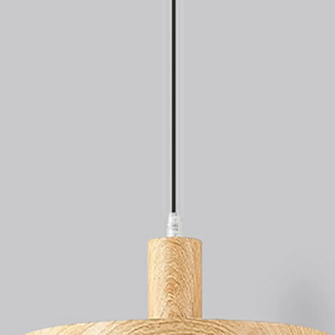Modern Wood Color Pendant Light for Kitchen Image - 9
