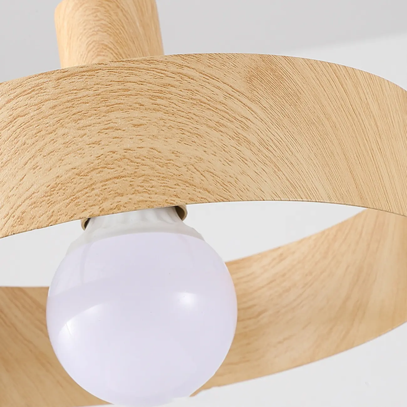 Modern Wood Color Pendant Light for Kitchen Image - 11 | homeyfad