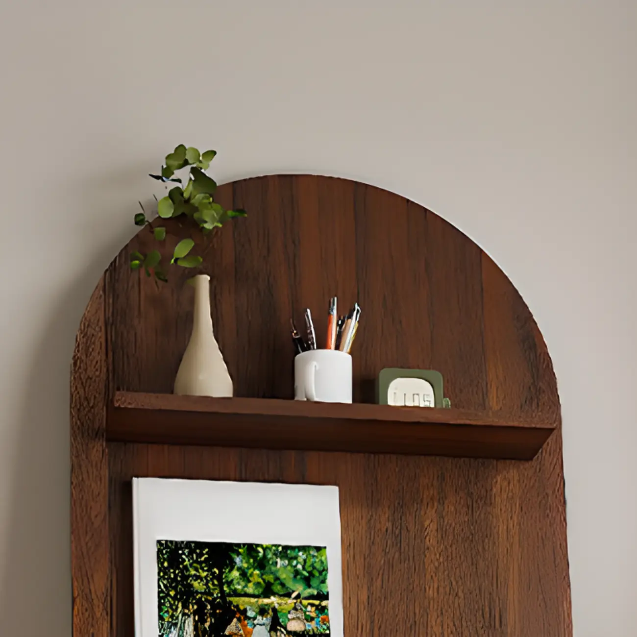 Scandinavian Solid Wood 4-Tier Ladder Bookcase Image - 12 | homeyfad