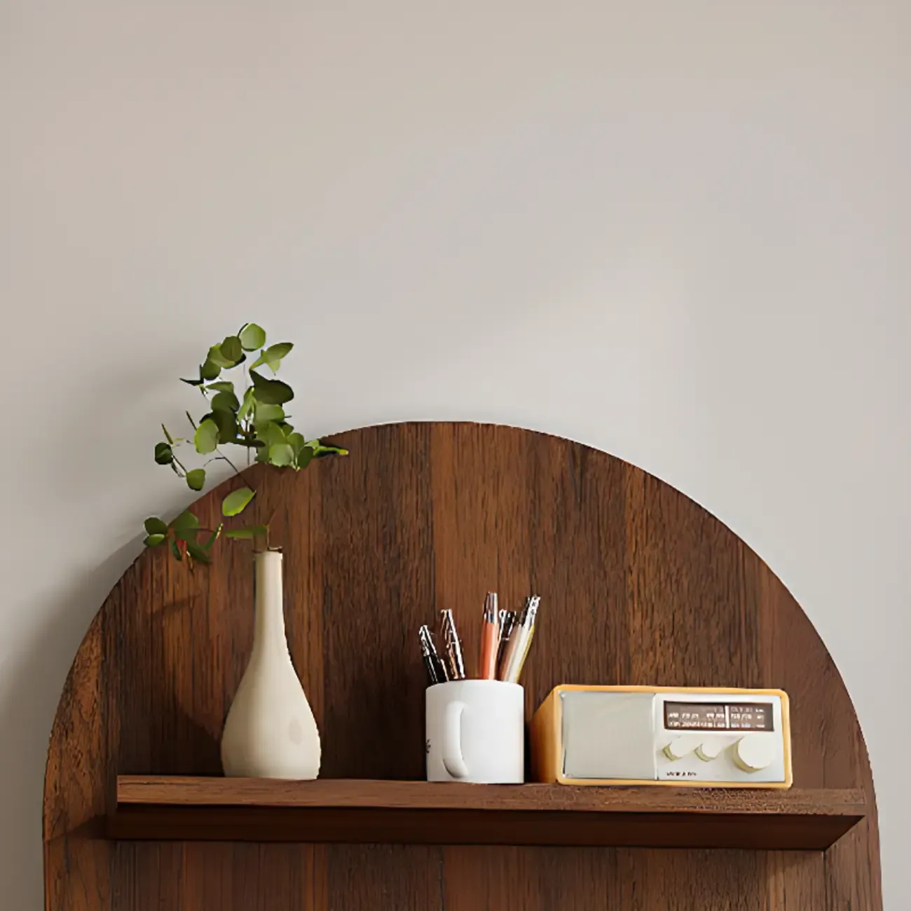 Scandinavian Solid Wood 4-Tier Ladder Bookcase Image - 19