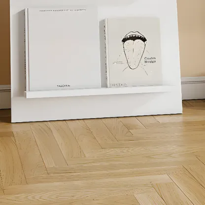 Scandinavian Solid Wood 4-Tier Ladder Bookcase Image - 22