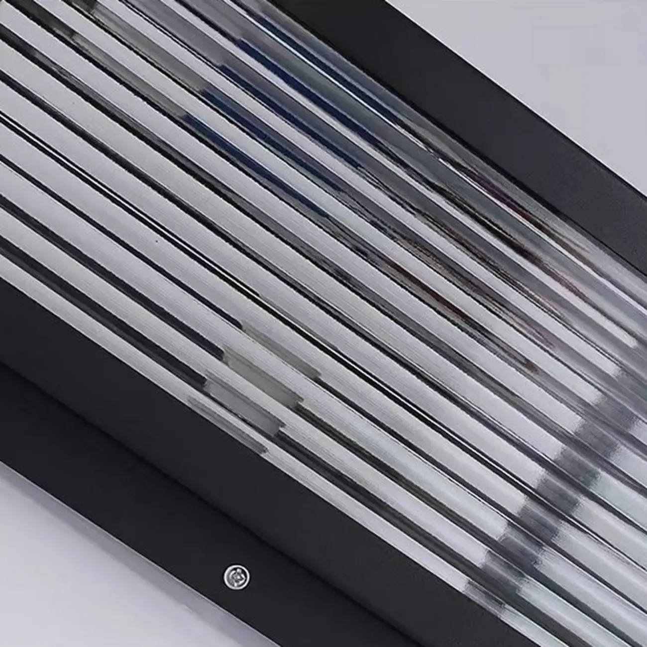 Modern Simple Square Black Solar Ourdoor Post Lights