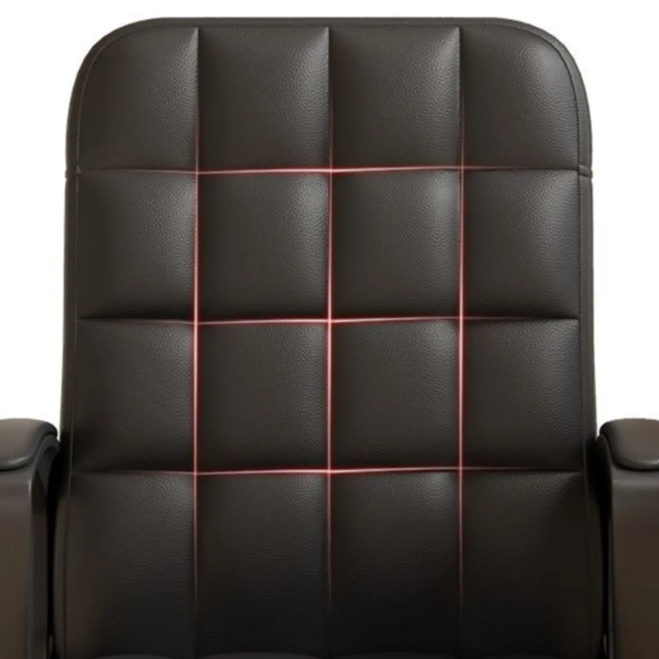 Solid Black Leather Tufted Office Chair Image - 14 | homeyfad