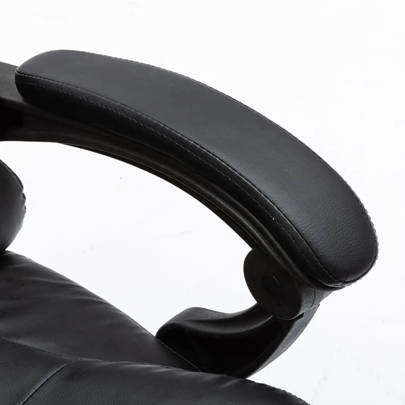 Black Leather Reclining Executive Office Chair Image - 15 | homeyfad