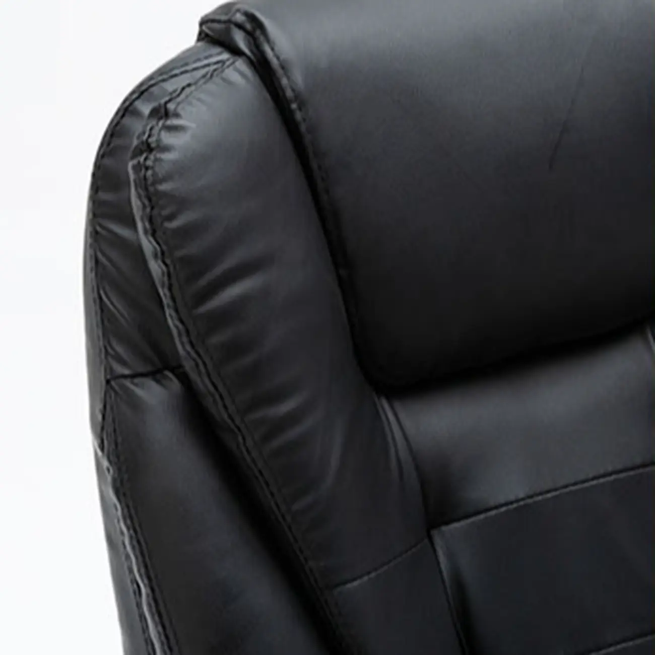 Black Leather Reclining Executive Office Chair Image - 14 | homeyfad