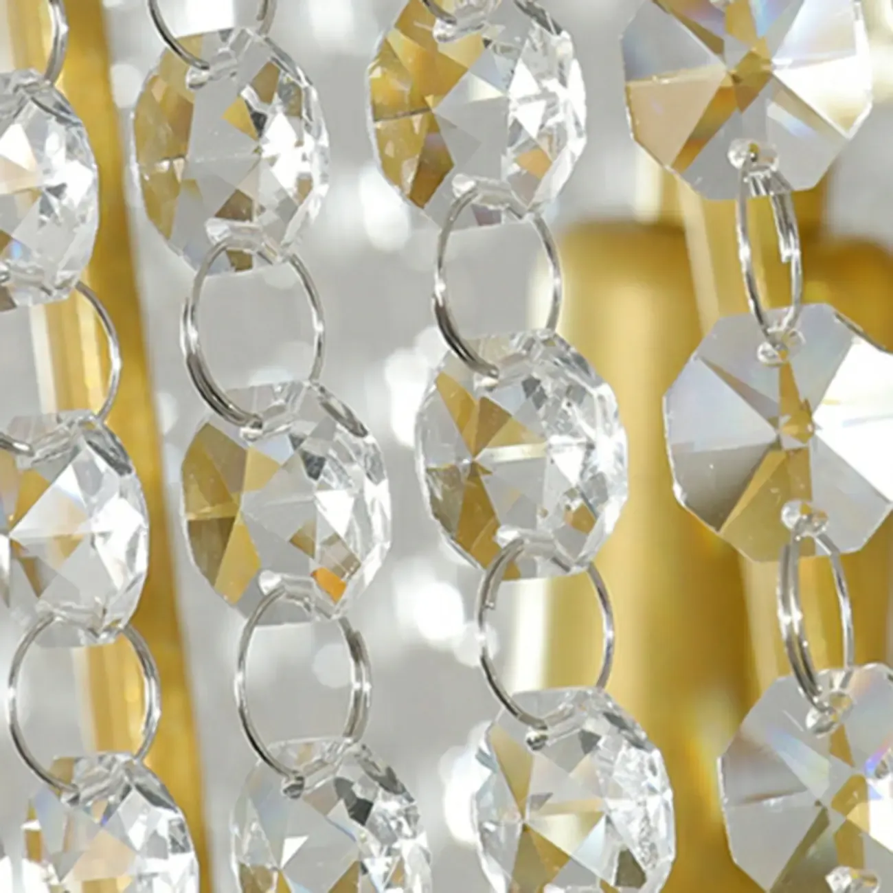 Modern Gold Crystal Drum Chandelier Image - 11