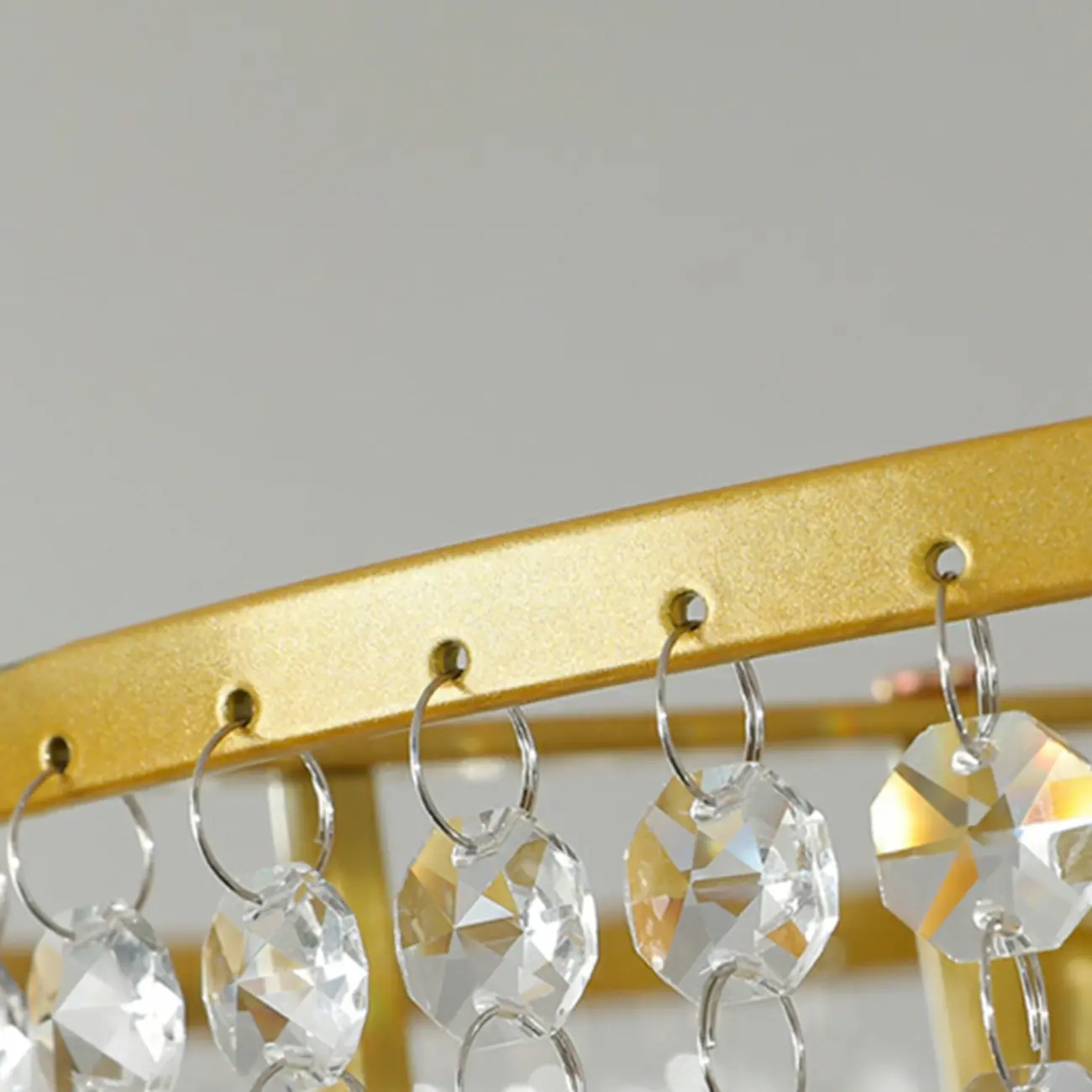 Modern Gold Crystal Drum Chandelier Image - 12 | homeyfad